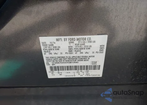 2017 Ford Explorer Xlt z USA, uszkodzony, nr VIN 1FM5K7DHXHGB13543